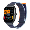 Smartwatch Rubicon RNCF03-1 Czarny+ Niebiesko-Pomarańczowy Pasek Parciany
