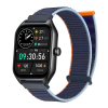 Smartwatch Rubicon RNCF03-1 Czarny+ Niebiesko-Pomarańczowy Pasek Parciany