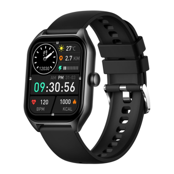 Smartwatch Rubicon RNCF03-3 Czarny + Czarny Pasek Silikonowy