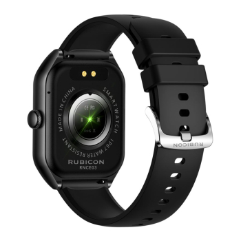 Smartwatch Rubicon RNCF03-3 Czarny + Czarny Pasek Silikonowy